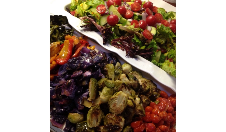 veg and salad