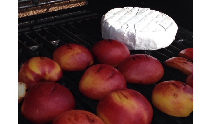 brie and nectarines