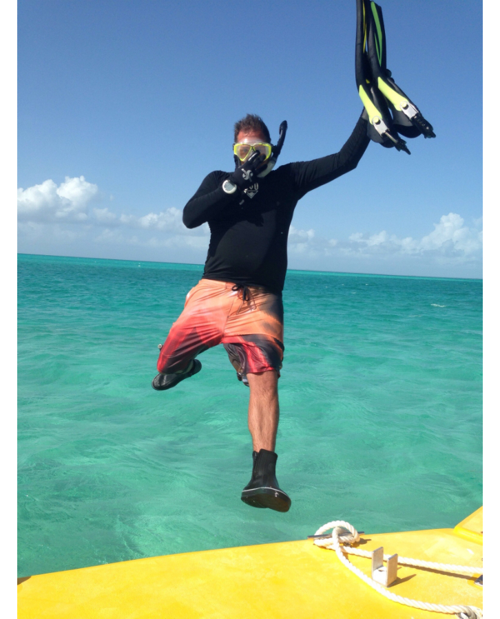 Jason snorkeling