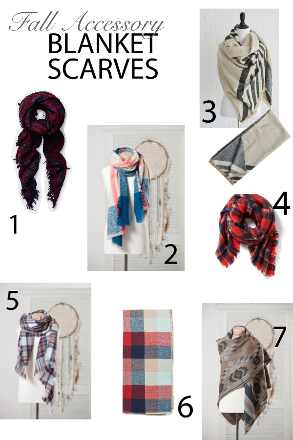 Blanket scarves collage